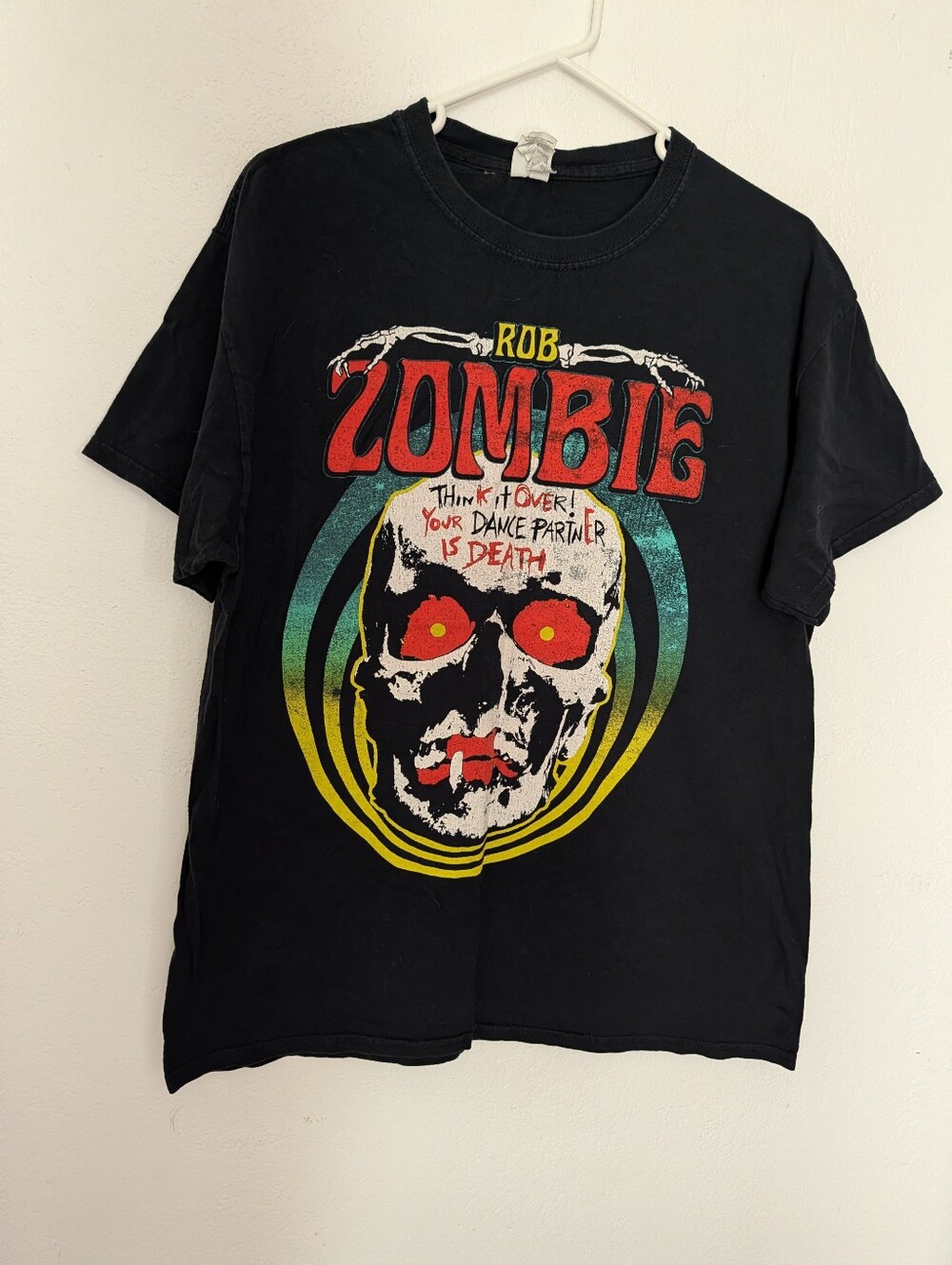Rob Zombie Think it over! Your dance partner is Death Black T Shirt Large